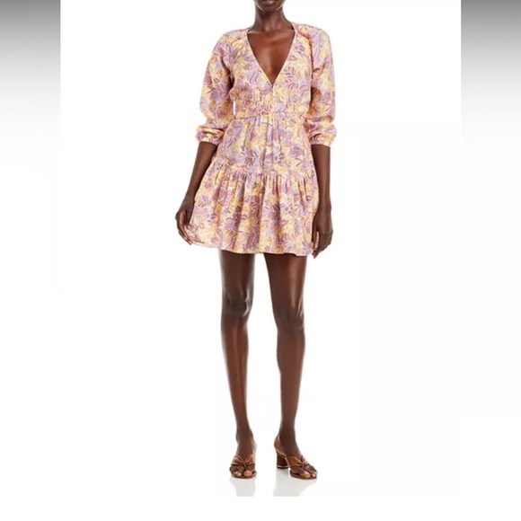 A.L.C. Isla V Neck Tiered Dress - Picture 6 of 12